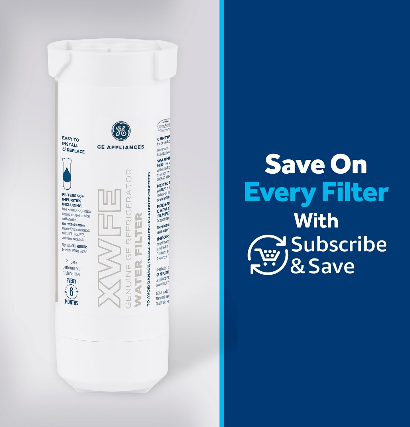 Refrigerator Water Filter Replacement Compatible with GE XWFE