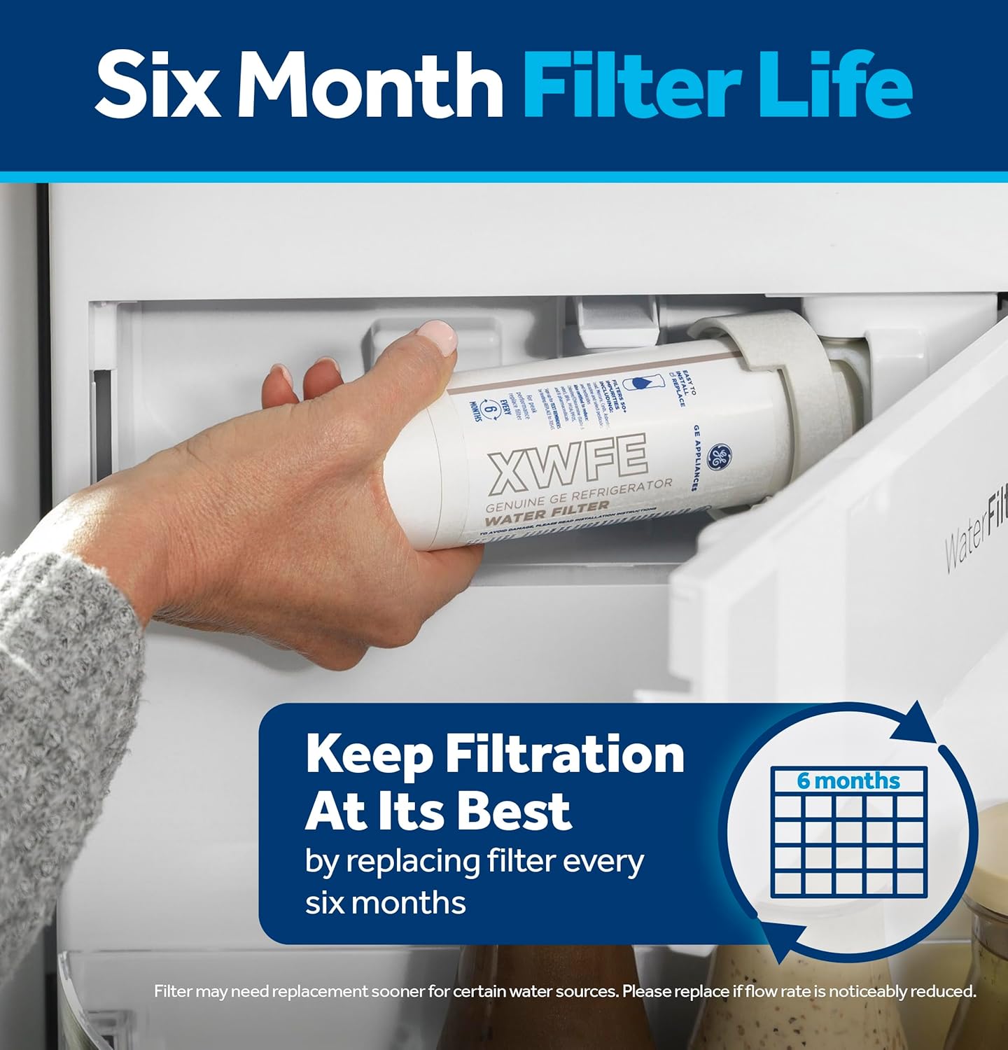 Refrigerator Water Filter Replacement Compatible with GE XWFE
